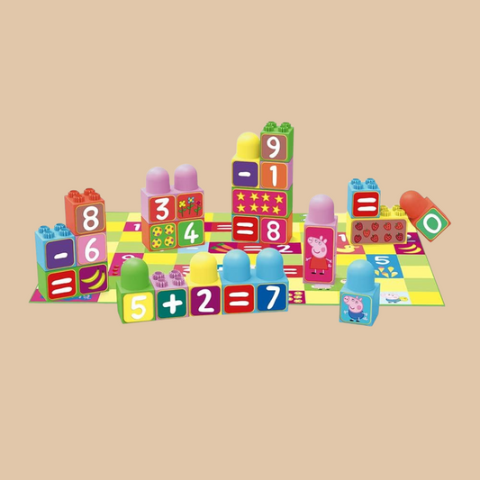 LEARNING 123, CONSTRUCTION BLOCKS, 30 PCS - COLO