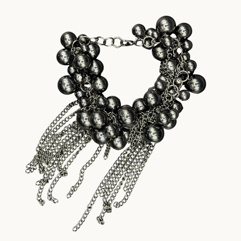 Midnight Cascade Statement Bracelet