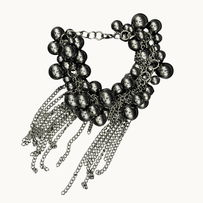 Midnight Cascade Statement Bracelet