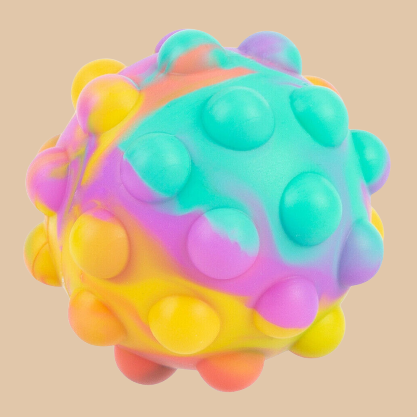 Pop Fidget Ball, Squeeze Push Bubble Pop Ball It Fidget Toy 3D Squeeze Pop Pink