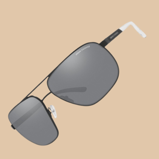 Brookstone Audio Shades Aviator Black Sunglasses with Wireless Speaker