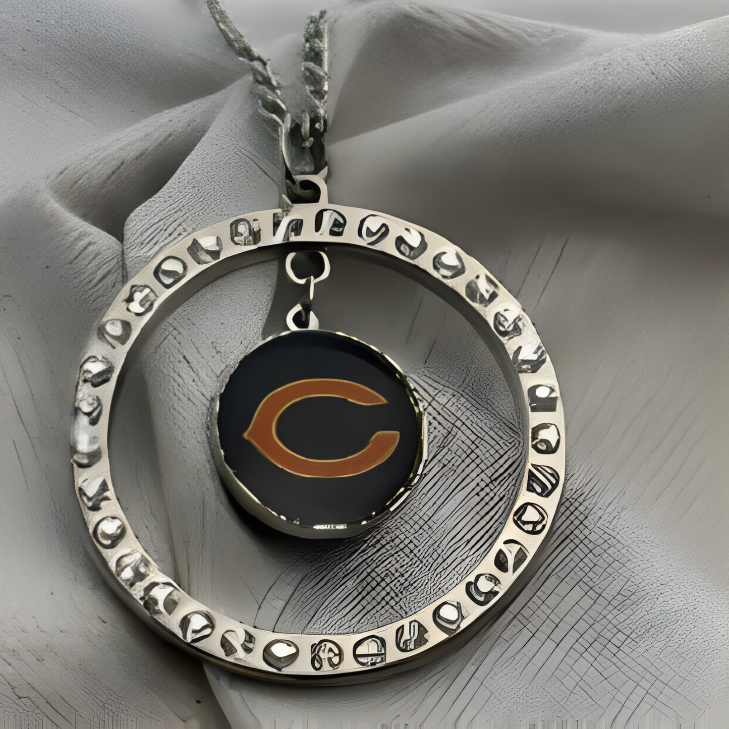 NFL Chicago Bears Dangle Chain Belly Ring Licensed