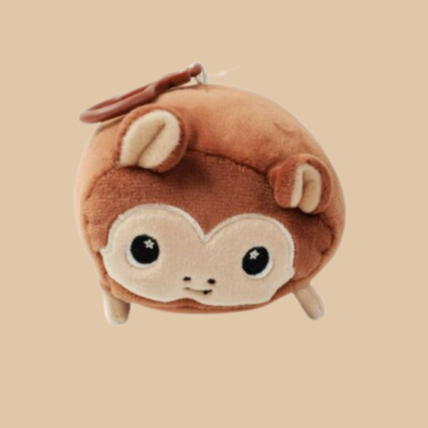 Squish Moosh Plush Sanitizer Holder Keychain Chunky the Monkey