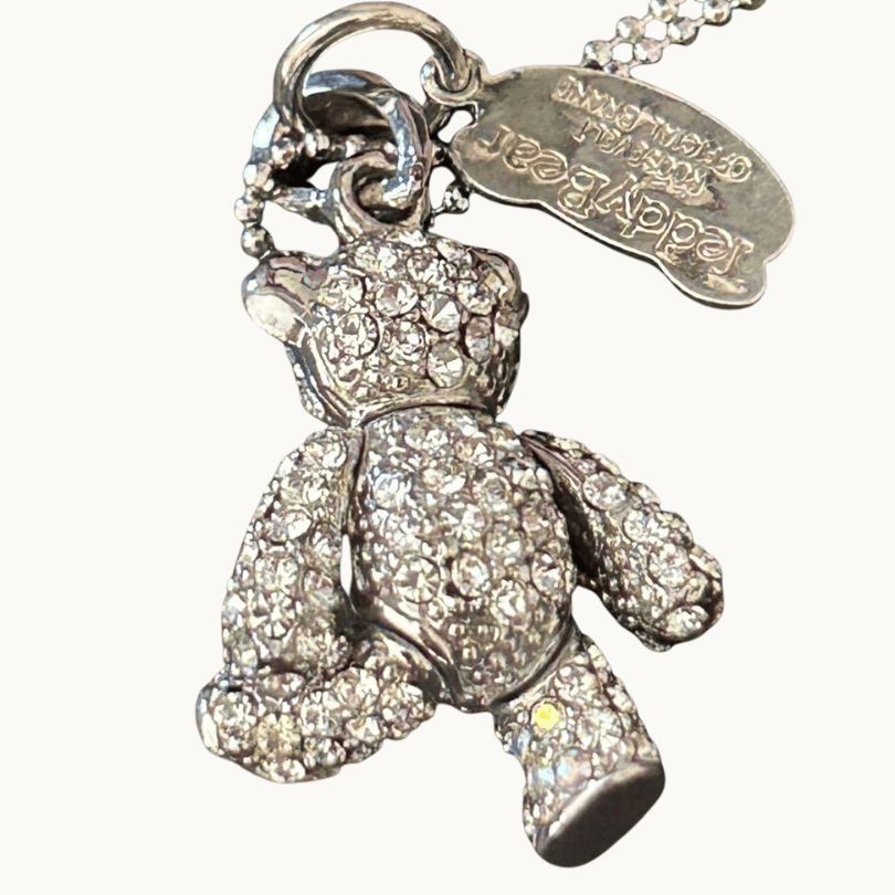 Bear Silver Bling Charm BOSS Keychain
