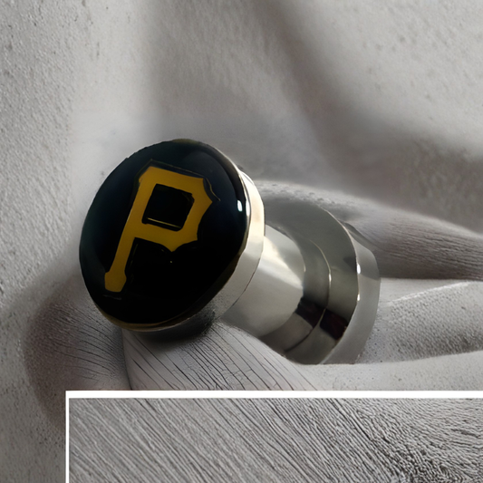 MLB Pittsburgh Pirates Screw-On Surgical Steel 2G Gauge 6mm Ear Plugs