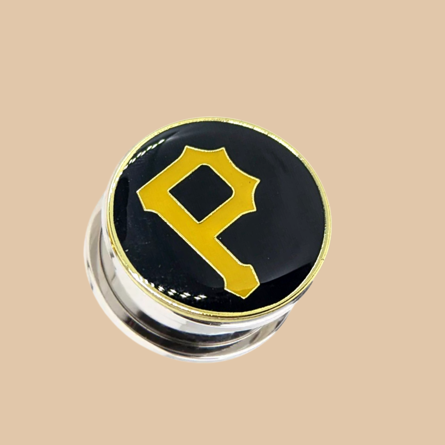 MLB Pittsburgh Pirates 1" Ear Plug Gauges Licensed