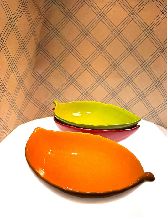 Set of 3 Ceramic Colored Bowls