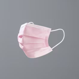 CARDINAL HEALTH ASTM 2 Earloop Face Mask, Pink, 50/Box
