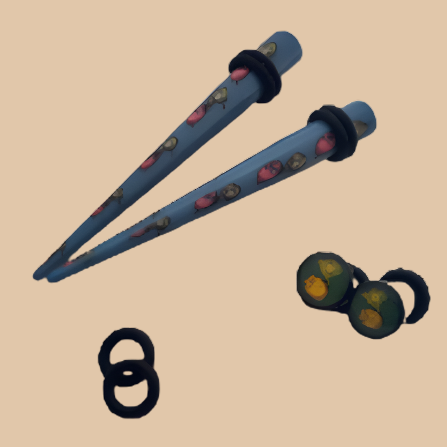 Invader ZIM Body Jewelry 6G Blue Medium