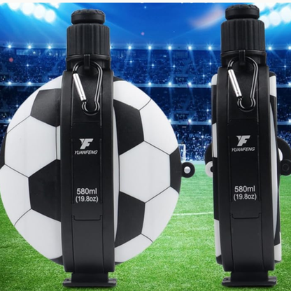 Soccer Ball Collapsible Silicone Water Bottle – 580ml BPA-Free