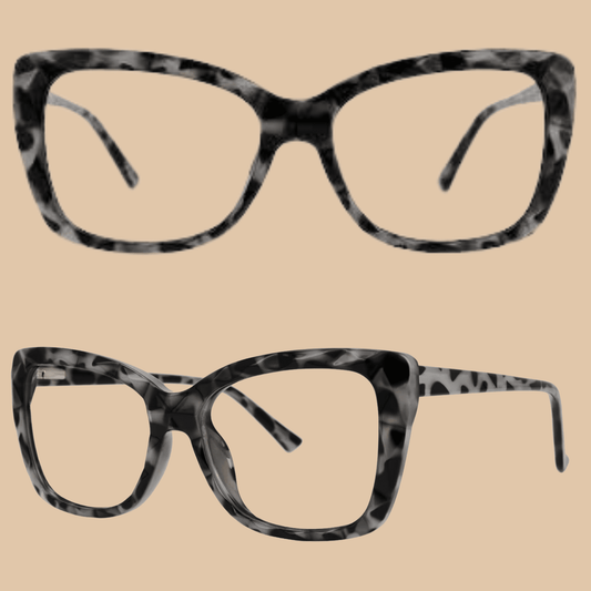 ZEELOOL Tandy Rectangle Light-Tortoise Glasses - COLO