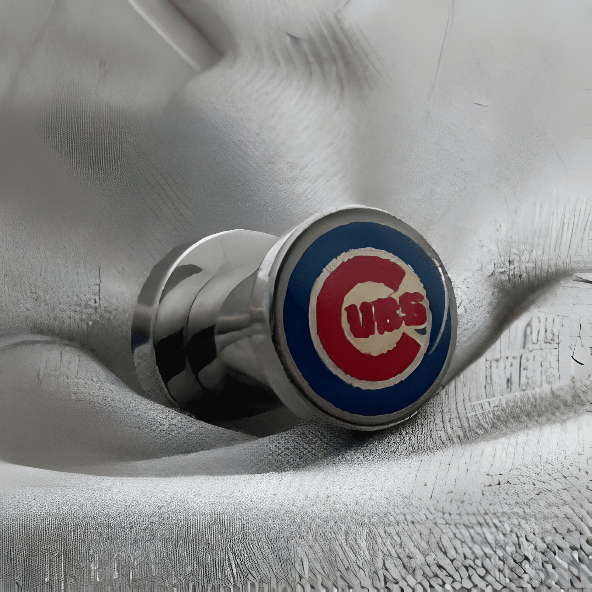 MLB Chicago Cubs Screw-On Surgical Steel 2G Gauge 6mm Ear Plugs Licensed - COLO