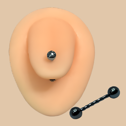 Large Turquoise Tongue Barbell Face Jewelry 2PCS