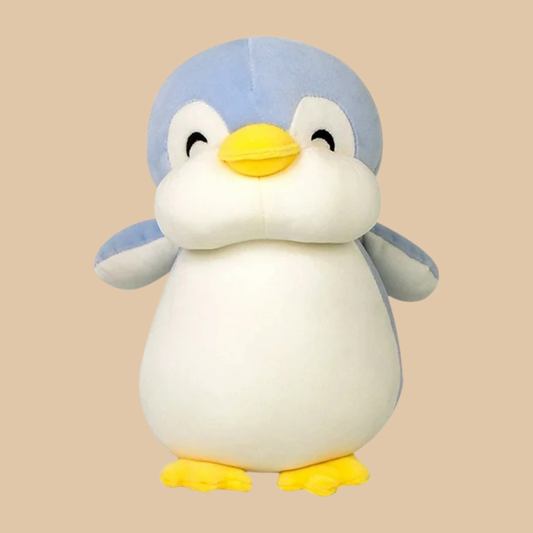 Blue, Yellow & White Penguin Plush Toy – Soft Stuffed Animal 15"