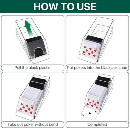 4 Deck Card Shoe , Card holder, Poker, Blackjack, Playing Cards