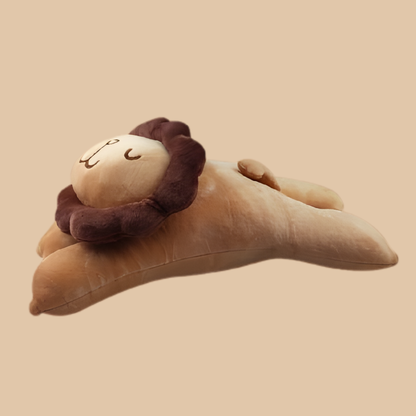 Lion Plush Toy Pillow – Short Style Soft Stuffed Animal (10"–14")
