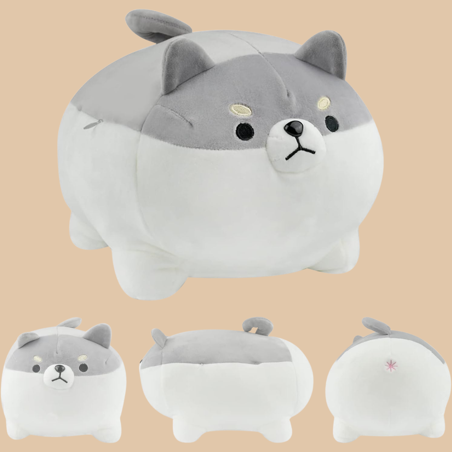 Shiba Inu Plush Dog Pillow – Kawaii Corgi Stuffed Animal Toy