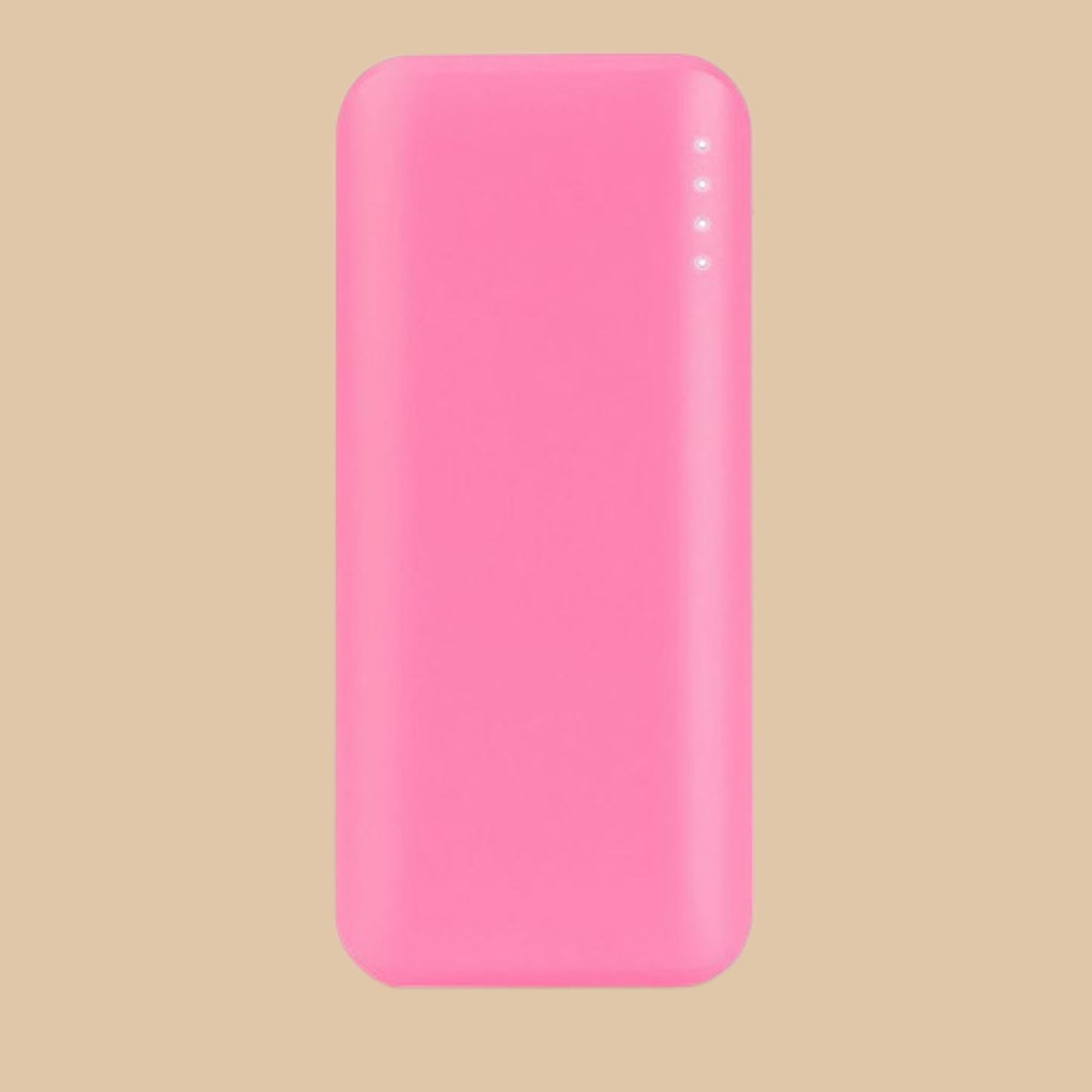 Gems 4K Power Bank, Pink, Includes USB-A and USB-C Ports