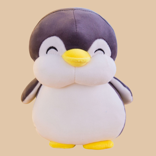 Black, Yellow & White Penguin Plush Toy – Soft Stuffed Animal 15"