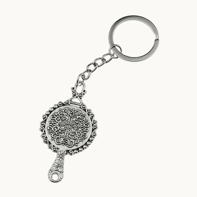 Silver Sun Gods Pendant Keychain - COLO