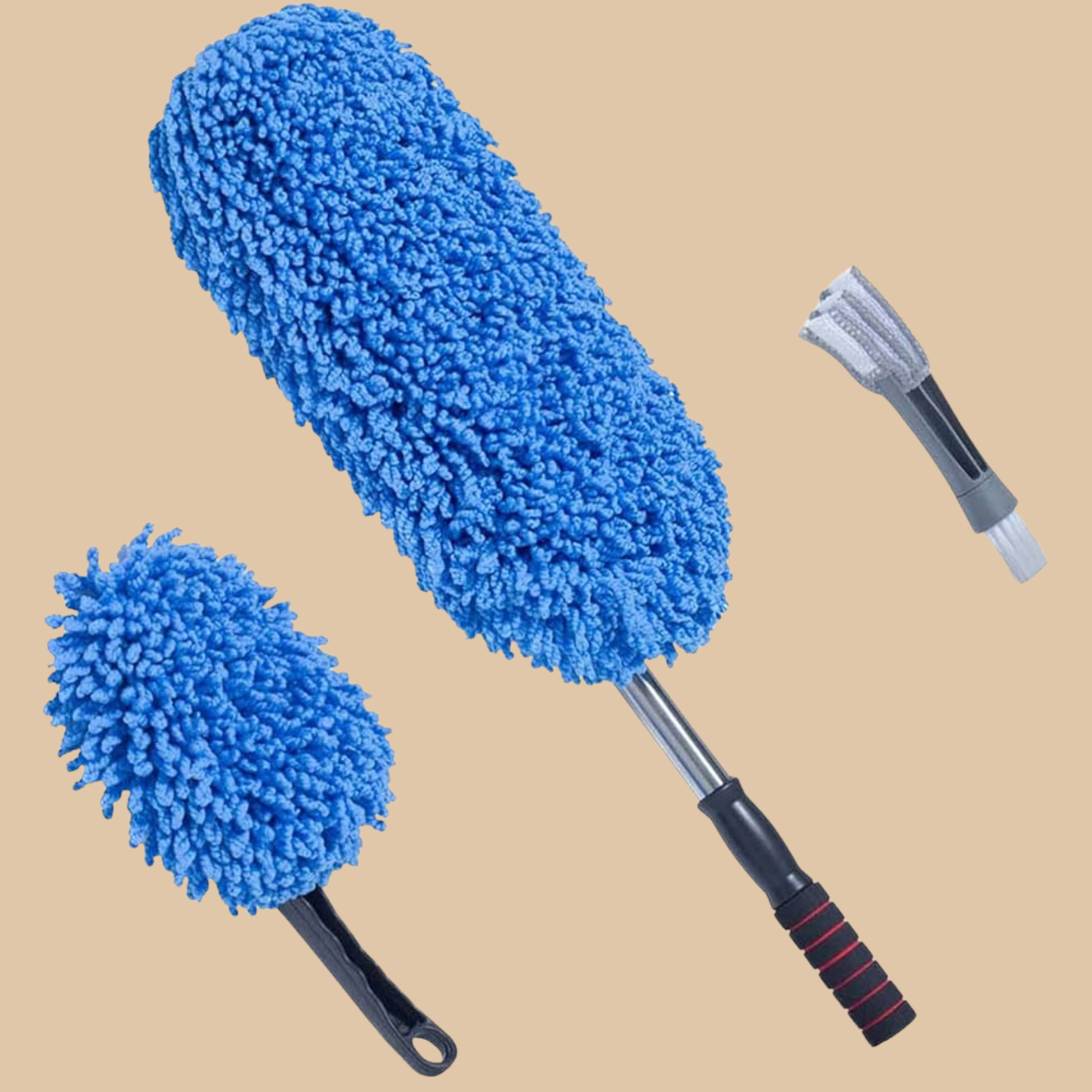 Blue Microfiber Car Duster Interior & Exterior