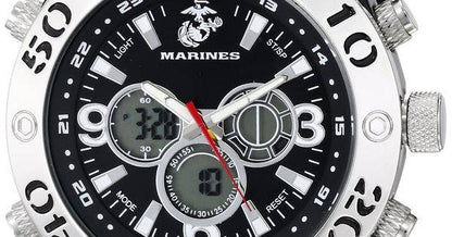 Wrist Armor Men's 37100007 C23 Analog-Digital Display Quartz Watch with Black Rubber Strap