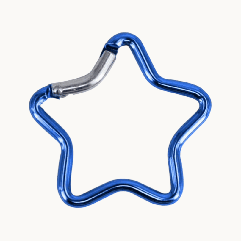 Star Shaped Aluminum Carabiner Clip – 2 Colors - COLO