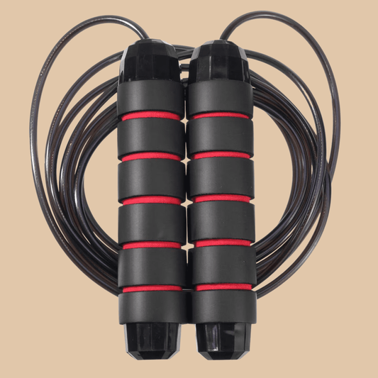Speed Jump Rope with Bearings Black Red - COLO