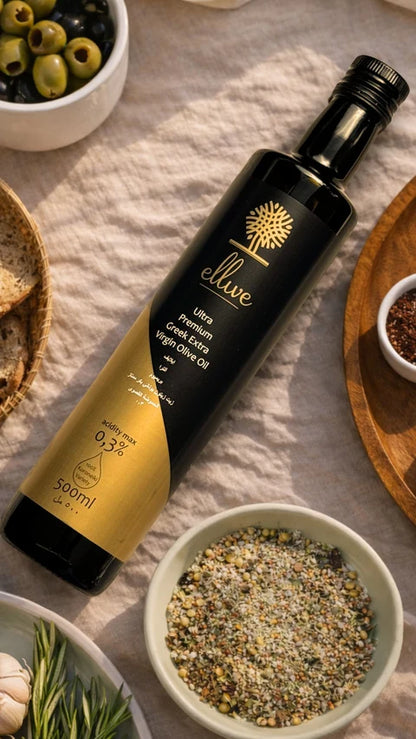 ELLIVE Ultra Premium Greek Extra Virgin Olive Oil — The Taste of Greece in Every Drop 250ML