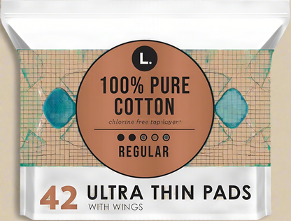 L. Ultra Thin Pads with Wings Regular Absorbency 42 Count