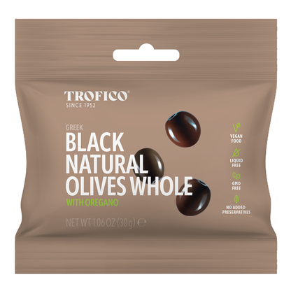Trofico Black Natural Olives – Whole