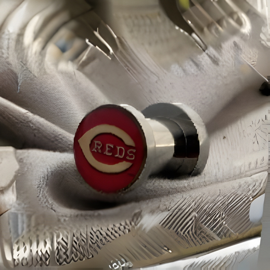 MLB Cincinnati Reds Screw-On Surgical Steel 2G Gauge 6mm Ear Plugs