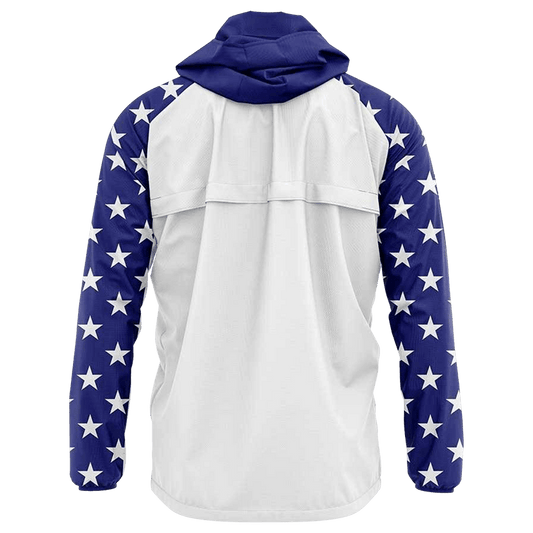 USA Flag Full Zip Rain Jacket