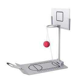 Mini Basketball Game Desktop Folding Spring-Loaded Basketball for Adults, Kids - COLO