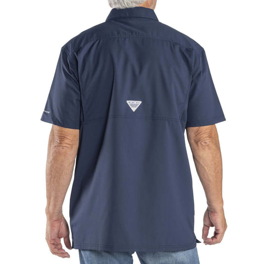 Men's Columbia USA Flag Slack Tide Short-Sleeve Shirt