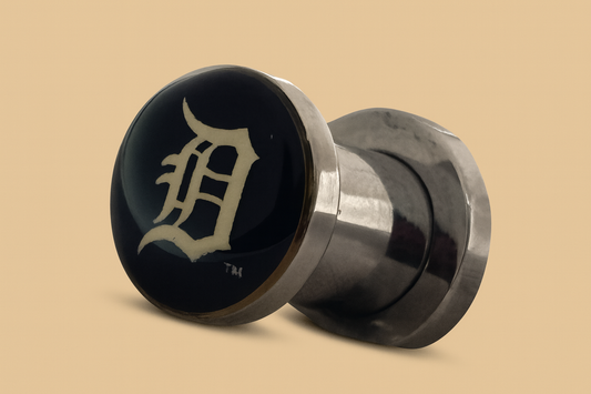 MLB Detroit Tigers Screw-Fit 2G (6 mm) Surgical Steel Ear Plugs