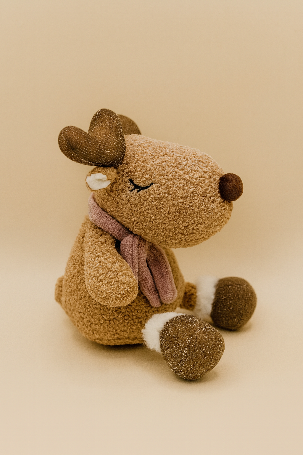Soft Plush Cutie Reindeer Stuffed Animal Toy – Medium Size (10" to 14")