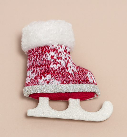 Two ini Ice Skate Boots- Christmas Hanging Decorations Festive Decorative Ornaments Fairy Tale Themed Xmas Tree Pendant