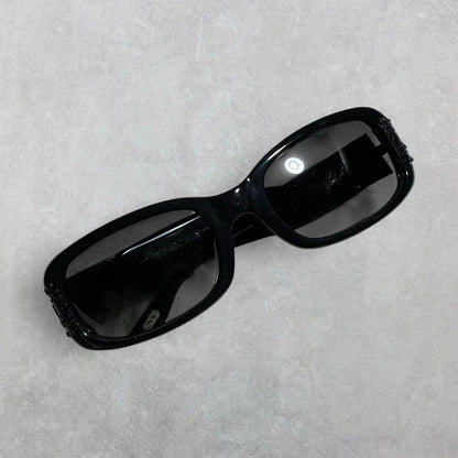 Carmen Marc Valvo Women's Black Oval Sunglasses