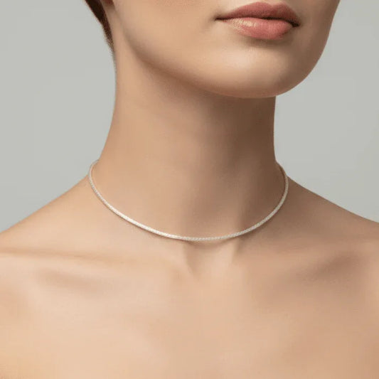10-Pack Soft Satin Silver Silk Cord Necklace Set - COLO