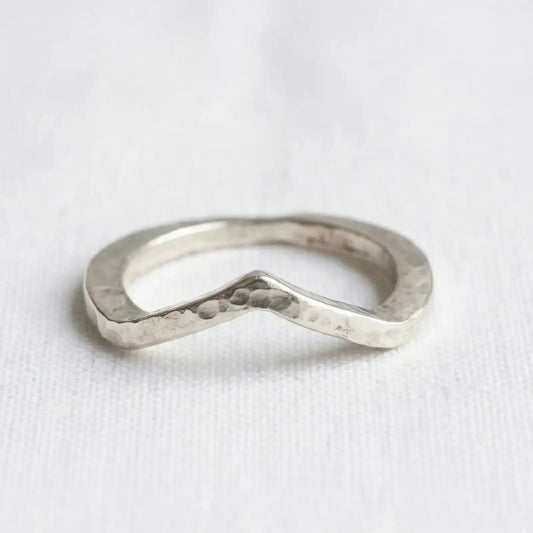 STAINLESS STEEL PLAIN V BAND RING