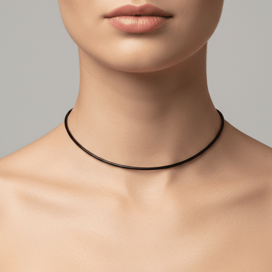 Leather Cord Necklace Set of 6 Pieces - COLO