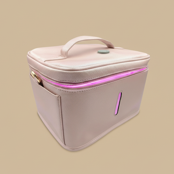 Portable UVC Disinfection Bag – Mommy Storage & Sanitizer Carry Case (Pink)