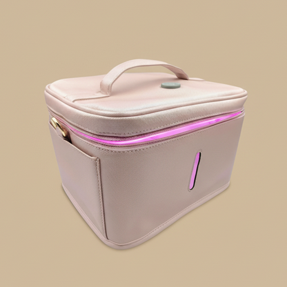 Portable UVC Disinfection Bag – Mommy Storage & Sanitizer Carry Case (Pink)