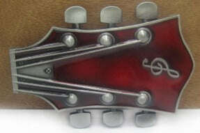 Guitar Headstock Buckle - Red - COLO