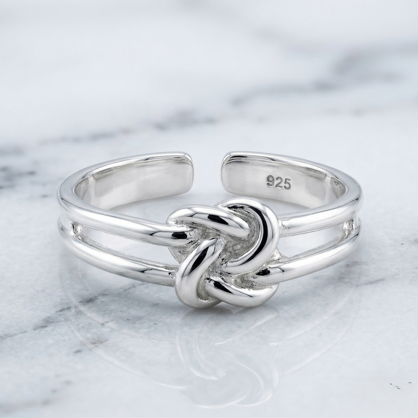 STERLING SILVER LOVE KNOT Toe/Midi Ring