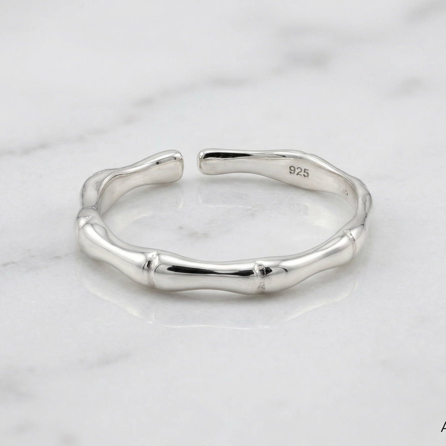 STERLING SILVER SINGLE BAMBOO Toe/Midi Ring