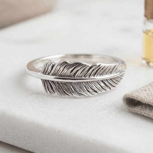 Sterling Silver LEAVE ANTIQUE FINISH Toe /Midi Ring