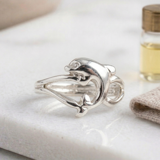 SILVER DOLPHINE Toe/Midi Ring