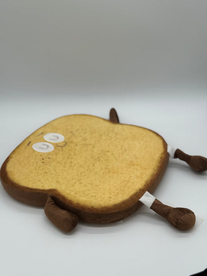 TOAST PILLOW BREAD HAPPY FACE Pillow for Sitting Round Throw 14x1.5